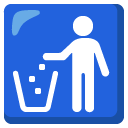 litter in bin sign on Google