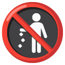 no littering on Google