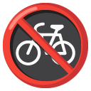 no bicycles on Google