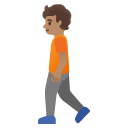 person walking: medium skin tone on Google