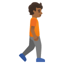 person walking facing right: medium-dark skin tone on Google