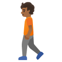 person walking: medium-dark skin tone on Google