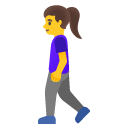 woman walking on Google