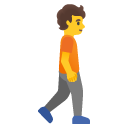 person walking facing right on Google