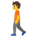 person walking on Google