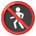 no pedestrians on Google