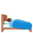 person in bed: medium skin tone on Google