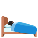 person in bed: dark skin tone on Google