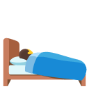 person in bed on Google