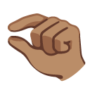 pinching hand: medium skin tone on Google