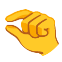 pinching hand on Google