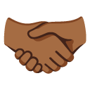 handshake: medium-dark skin tone on Google