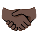 handshake: dark skin tone on Google