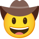 cowboy hat face on Google
