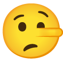 lying face on Google