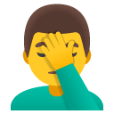 man facepalming on Google