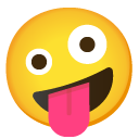 zany face on Google