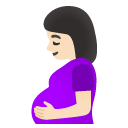 pregnant woman: light skin tone on Google