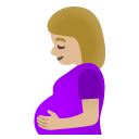 pregnant woman: medium-light skin tone on Google