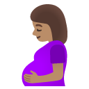 pregnant woman: medium skin tone on Google