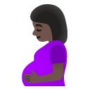 pregnant woman: dark skin tone on Google