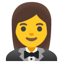 woman in tuxedo on Google