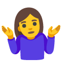 woman shrugging on Google