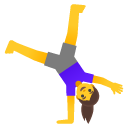woman cartwheeling on Google