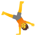 person cartwheeling on Google