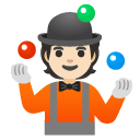 person juggling: light skin tone on Google