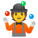 person juggling on Google
