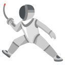person fencing on Google