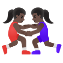 women wrestling: dark skin tone on Google