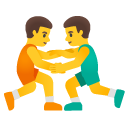 men wrestling on Google