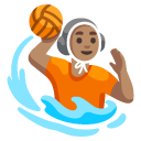 person playing water polo: medium skin tone on Google