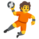 person playing handball on Google