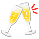 clinking glasses on Google
