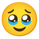 face holding back tears on Google