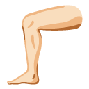 leg: light skin tone on Google
