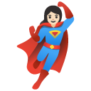 woman superhero: light skin tone on Google