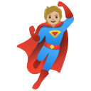 superhero: medium-light skin tone on Google