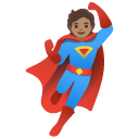 superhero: medium skin tone on Google