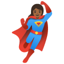 woman superhero: medium-dark skin tone on Google