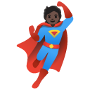 superhero: dark skin tone on Google