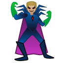 man supervillain: medium-light skin tone on Google