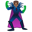 man supervillain: medium skin tone on Google