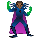 man supervillain: medium-dark skin tone on Google