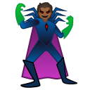 supervillain: medium-dark skin tone on Google
