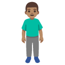 man standing: medium skin tone on Google