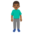 man standing: medium-dark skin tone on Google